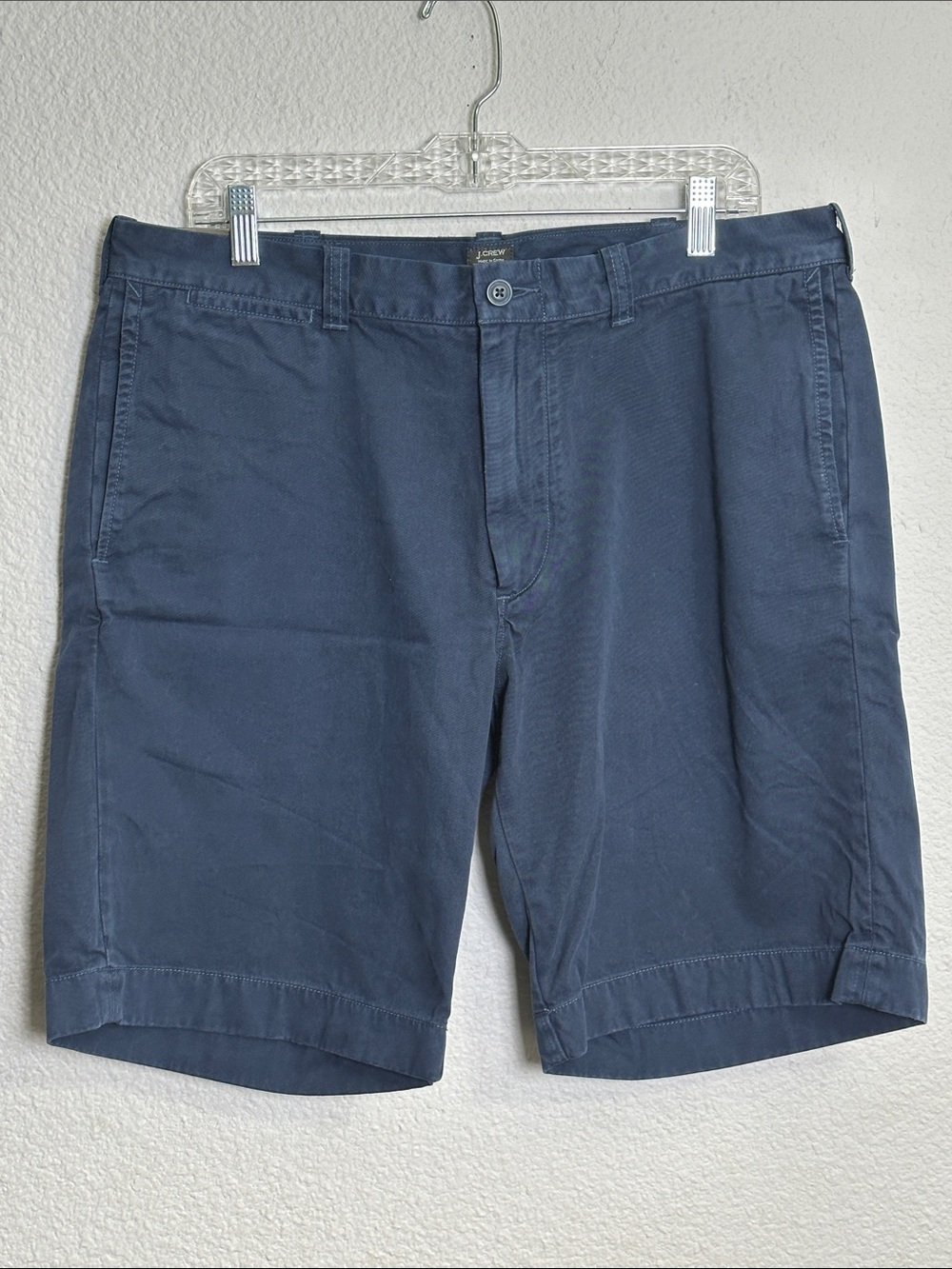NEW J. Crew Stanton Navy Chino Shorts Cotton Men’s Size 35